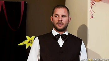 Fake-boobed brunette Diana Prince nicely penetrated by massive dick