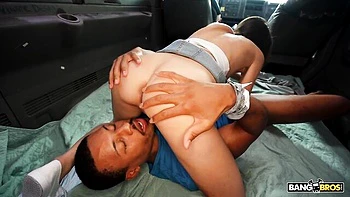 Sweet interracial fuck with a long-legged whitey Christina Sage