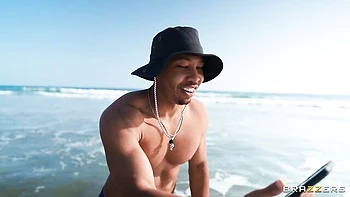 Beautiful busty brunette Angela White rammed in the cowgirl pose