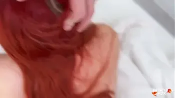 Freezing Girlfriend Warmed Up Hard Sex and Swallowed Cum