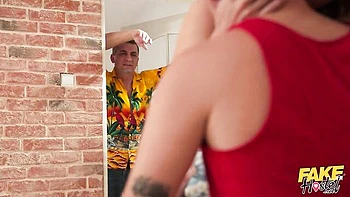 Awesome sideways pose fuck with a busty blonde girlfriend Mar Bella