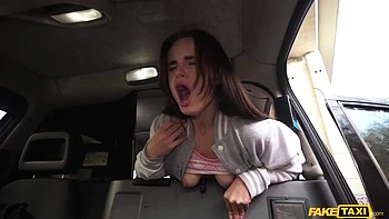 Backseat paid fuck in the cowgirl pose with a hot Olivia Zlota