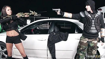 Hard fuck in the cowgirl pose with a goddess Peta Jensen