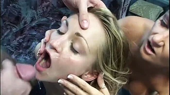 Sweet pigtailed blonde Cameron Cain knows how to swallow cum