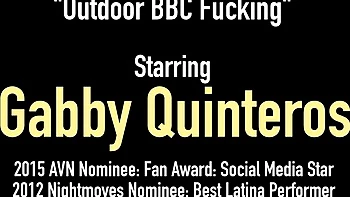 Enticing Gabby Quinteros at interracial action