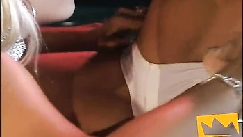 Horny minx's big tits porn