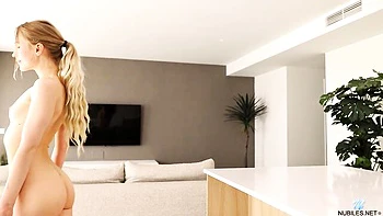 Flashy Nikki's natural tits movie