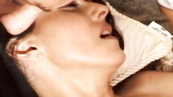 Facial porn with so hot minx from Screw My Wife Club