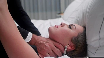 Manuel Ferrara has his way with a tight young pussy in a steamy bedroom session.