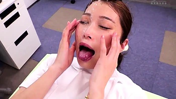 Asian big tit babe blowjob