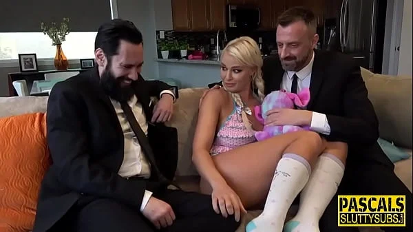 Big tit blonde gets fucked rough