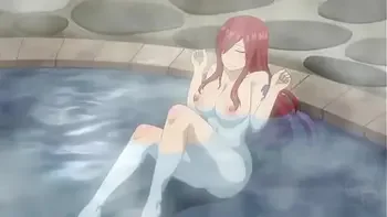 Fairy Tail OVA bath scene [nude filter]