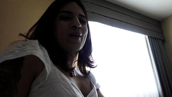 Babe giving pov blowjob