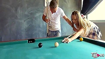 Lady Bugs Ass Destroyed During Biliard Match