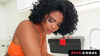 Brazilian Beauty Gets Horny & Fucks The Plumber With David Perry And Selva Lapiedra