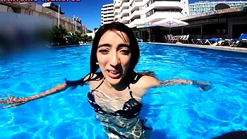 Argentinian Slut Is Picked Up From The Swimming Pool And Fucked In Her Hotel Room