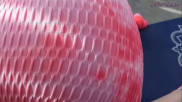 I fuck my French student's big round ass in her tight yoga pants!