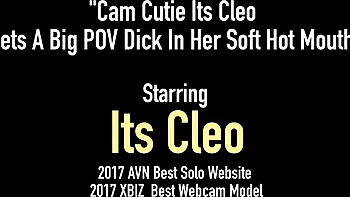 Glamorous model's blowjob trailer