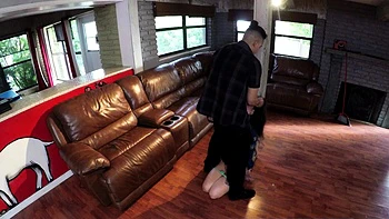 Amateur Asian teen with glasses fingers herself on cams