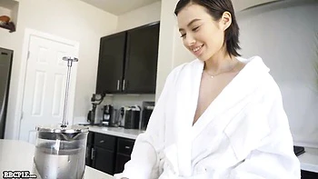 Cutie doll with round ass Asia Rivera is enjoying interracial dick-riding