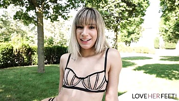 Love Her Feet featuring Megan Love's foot worship scene