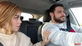 Horny Latina wants dick during the ride - Marina Gold & Magic Javi
