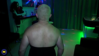 Strong Spanish Short Haired GILF Fucks a Young Handsome Lad