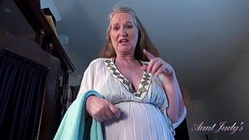 Step-Mom Maggie Offers POV Handjob to Boost Your Confidence