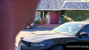 Home Alone - Bratty Slut Kate Bloom Lets Neighbor Stud Plow Her