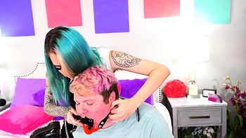 Dominant Babe Plays Sub Male Asshole