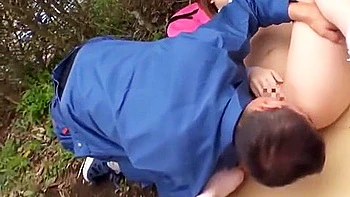 A neighbor sees her and threatens to rape her...! He pounds her tiny pussy with his big dick.