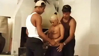 Beautiful and hot blonde with a big tail moaning and cumming, giving her pussy and very tasty spit for two: Porn