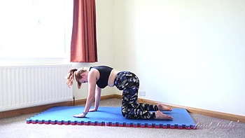 Redhead MILF Masturbates After Yoga Stretch