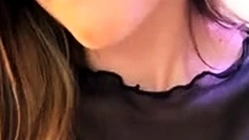 Brunette Teen Solo BJ Close-Up Cumshot