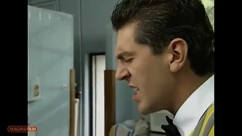 German Blonde Maid Vivienne Clash Seduced By Butler For Kitchen Fuck