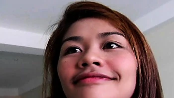 Hot Asian Teen Fucked Close Up with Big Cock and Cum