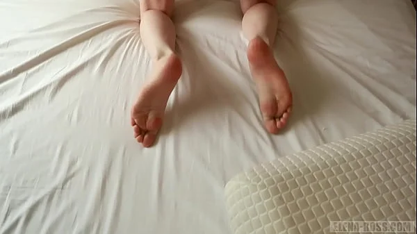 Young redhead slut fucks and takes a lot of cum in her face and mouth - Elena Ross