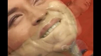 Hot French Babe Gets Huge Facials in Group Sex - Big Tits & Bukkake Action