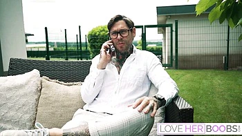 Blondie bombshell sex with sublime Dean Van Damme and Blondie Bombshell from Love Her Boobs