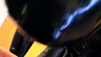Latex femdom strapon fuck fetish
