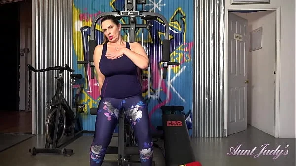 AuntJudys - Busty Mature Icon Josephine James' Very Hot Workout