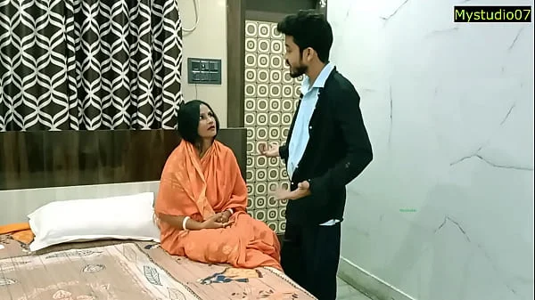 Desi step mother in law fucked by daughter husband! Viral jobordosti sex with audio