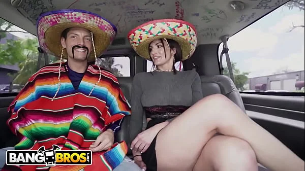 BANGBROS - Cinco De Mayo Bus Fuck With Brunette MILF Becky Bandini And A Very Enthusiastic Tyler Steel