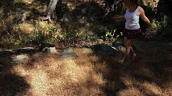 Girl Gets Her Ball From The Neighbor And Gets A Good Balling