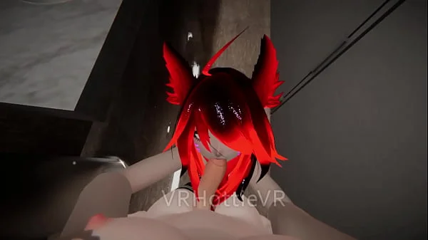 Public Restroom Suck And Fuck Red Head POV Lap Dance VRChat ERP
