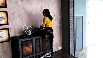 Exotic brunette hardcore foot fetish fuck