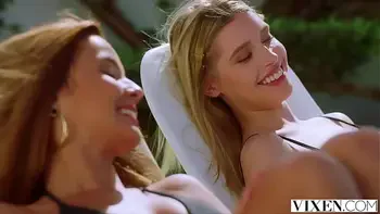 VIXEN Dream girls Agatha, Freya & Lika passionate foursome