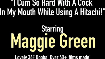 Maggie Green's Massive Tits POV Blowjob