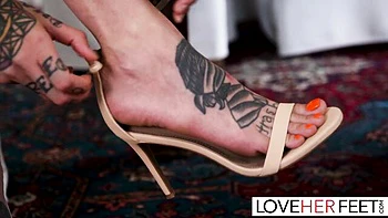 Passionate Alex Jones and Rocky Emerson - sandals action - Love Her Feet