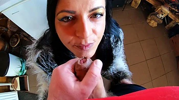 Deep-throat, cum play and camel-toe- leather and fur fetih 255 by MilfyCalla: Porn